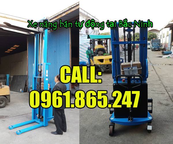 Xe nâng bán tự động tại Bắc Ninh