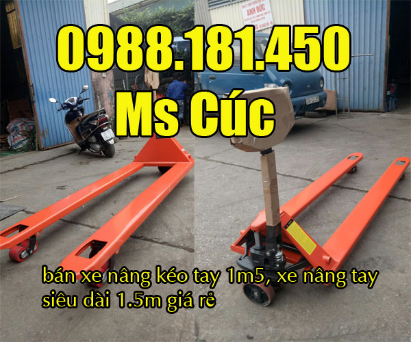 địa chỉ bán xe nâng kéo tay 1m5