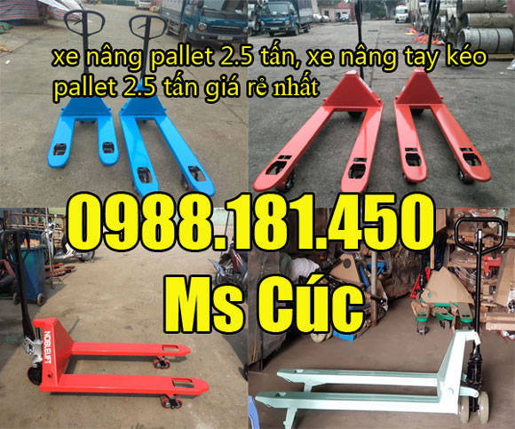 địa chỉ bán xe nâng pallet 2.5 tấn