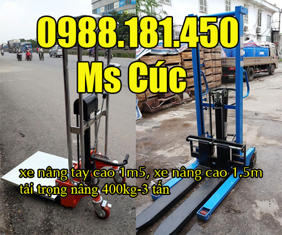địa chỉ bán xe nâng tay cao 1m5