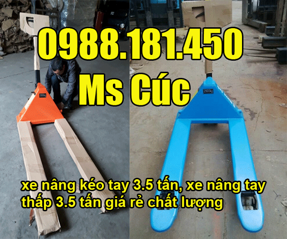 địa chỉ bán xe nâng kéo tay 3.5 tấn