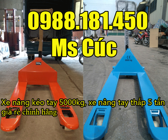 địa chỉ bán xe nâng kéo tay 5000kg