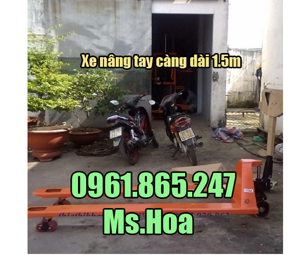 Xe nâng tay càng dài 1.5m
