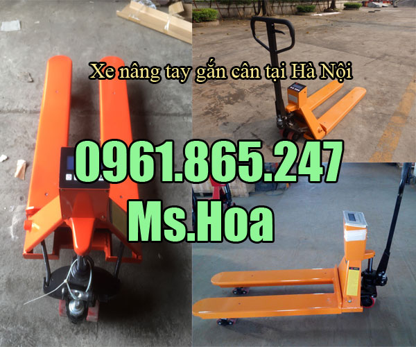 Xe nâng tay gắn cân tại Hà Nội