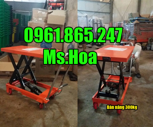 Giá xe nâng mặt bàn 300kg