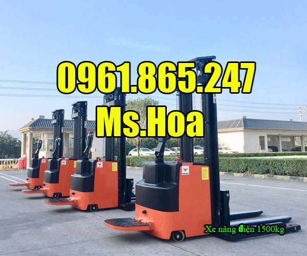 Xe nâng điện đứng lái 1500kg