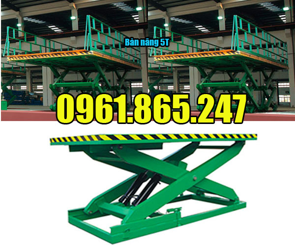 Bàn nâng thủy lực 5 tấn