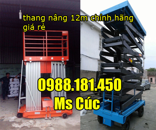 thang nâng 12m nhập khẩu