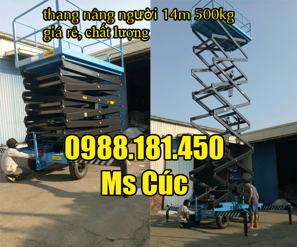 địa chỉ bán thang nâng điện cao 14m
