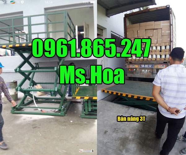 Xe nâng mặt bàn 3 tấn